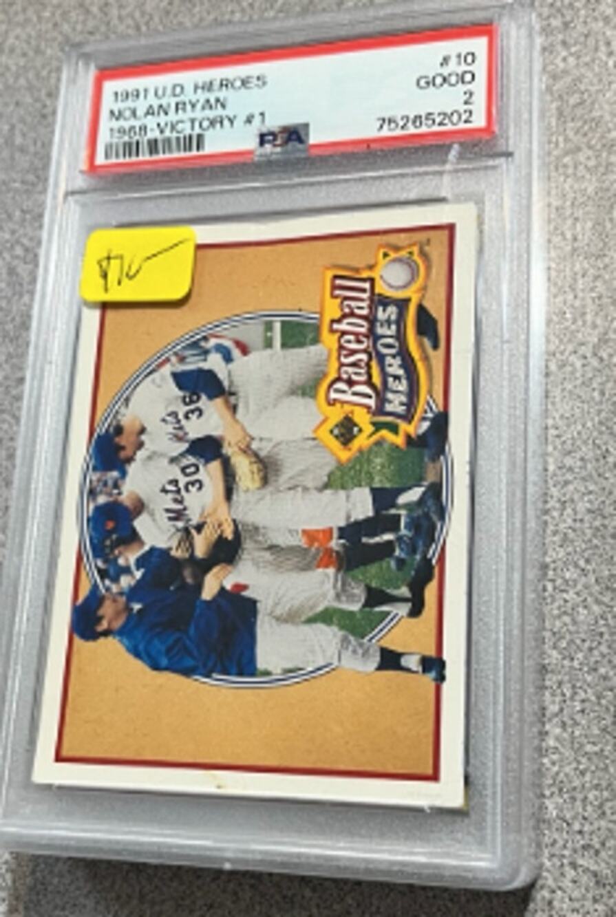 1991 Upper Deck Nolan Ryan Baseball Heroes #10 Victory #1 PSA 2 GOOD